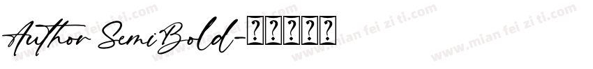Author SemiBold字体转换